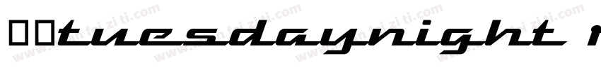 字体tuesdaynight regul字体转换